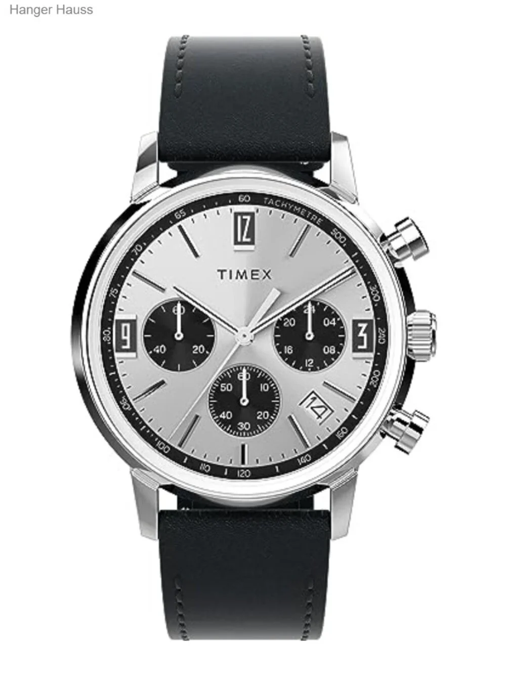 Men's Marlin 40mm Chronograph Watch - Natural Leather Strap Steel Case